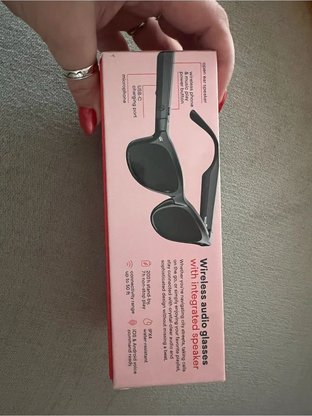 Wireless Smart Glasses - Black